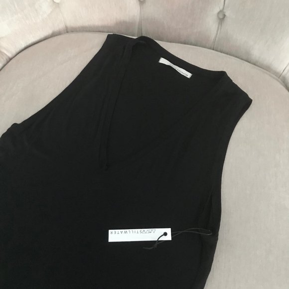 STILLWATER Black U Neck Tank Top Sz L - Picture 5 of 5